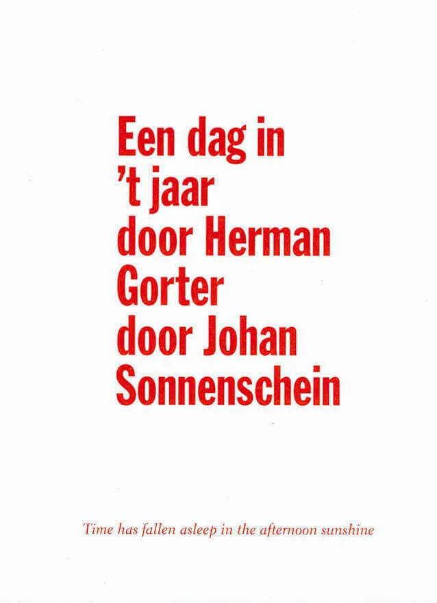 Cover of Een dag in 't jaar door Herman Gorter