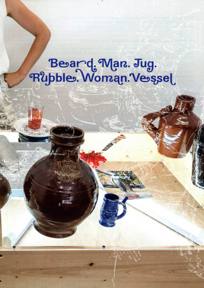Cover of Catalog Issue 22 — 'Beard. Man. Jug. Rubble. Woman. Vessel.'
