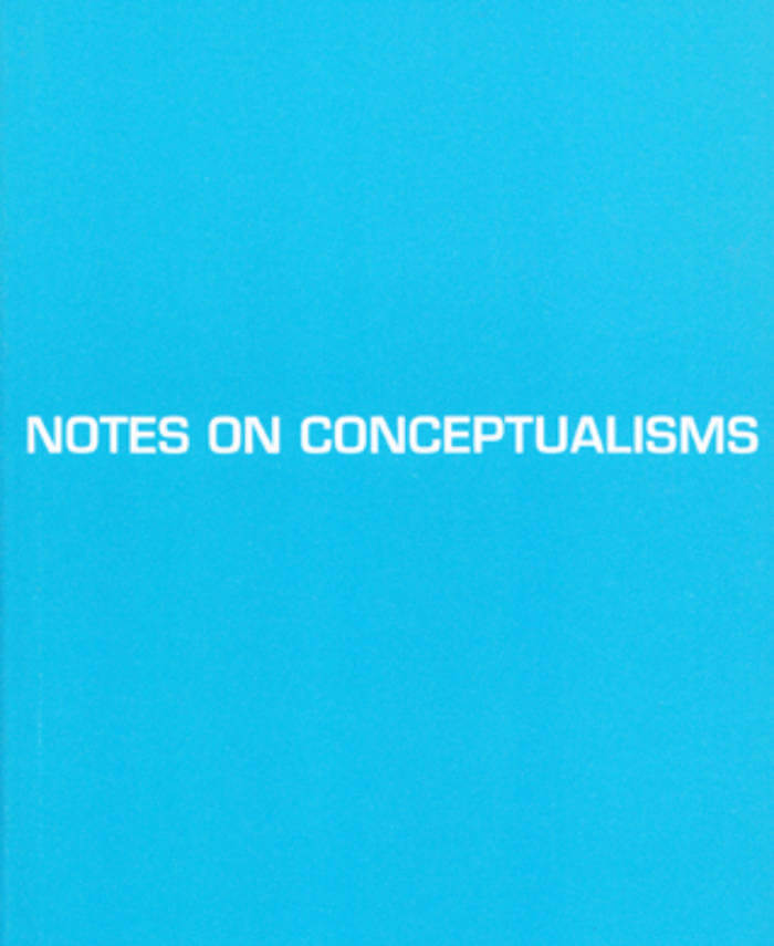 Cover of Notes on Conceptualisms