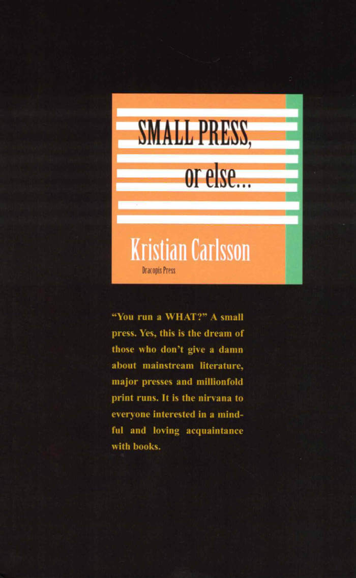 Cover of Small Press, or else...