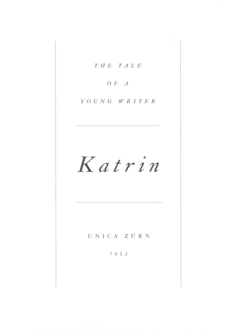 Cover of Katrin – The Tale of a Young Writer