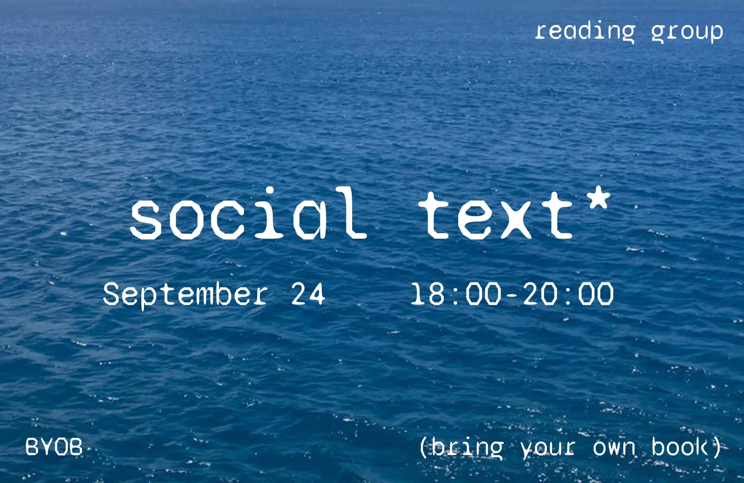 Cover of [Reading group] social text*