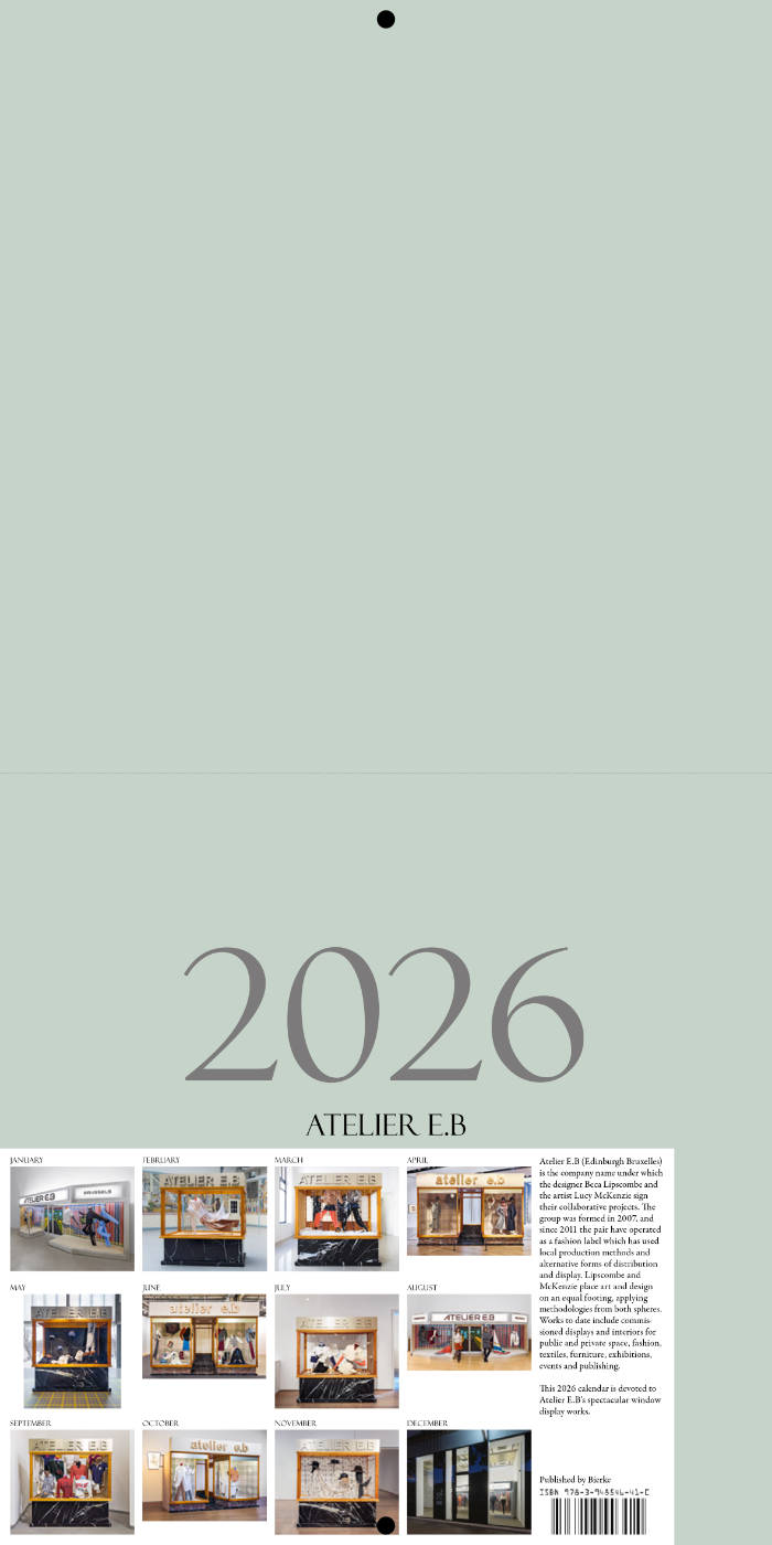 Cover of Atelier E.B 2026 Calendar