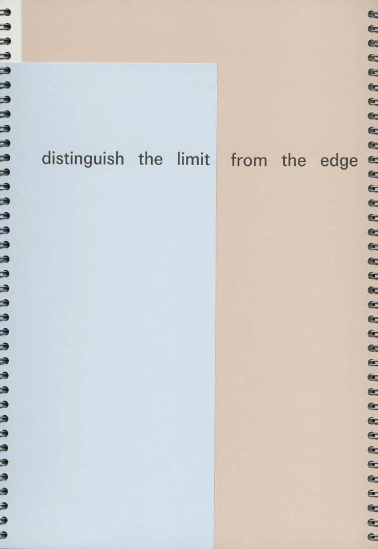 Cover of distinguish the limit from the edge