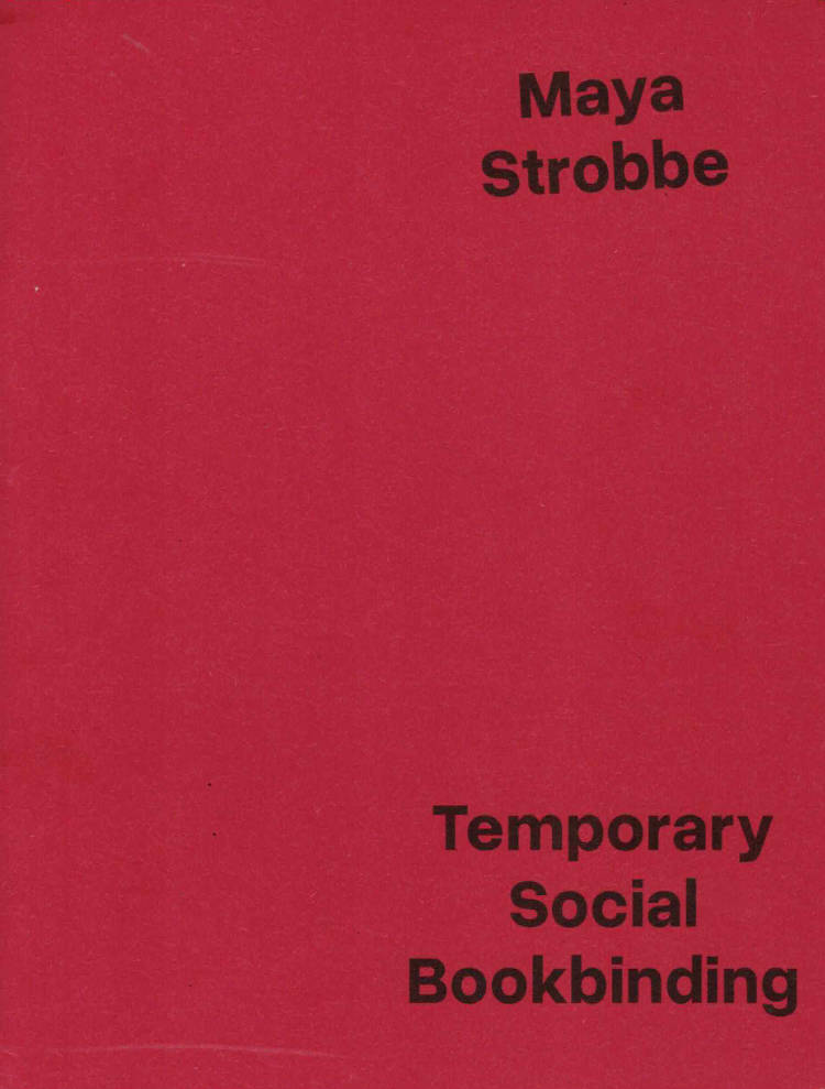 Cover of Temporary Social Bookbinding