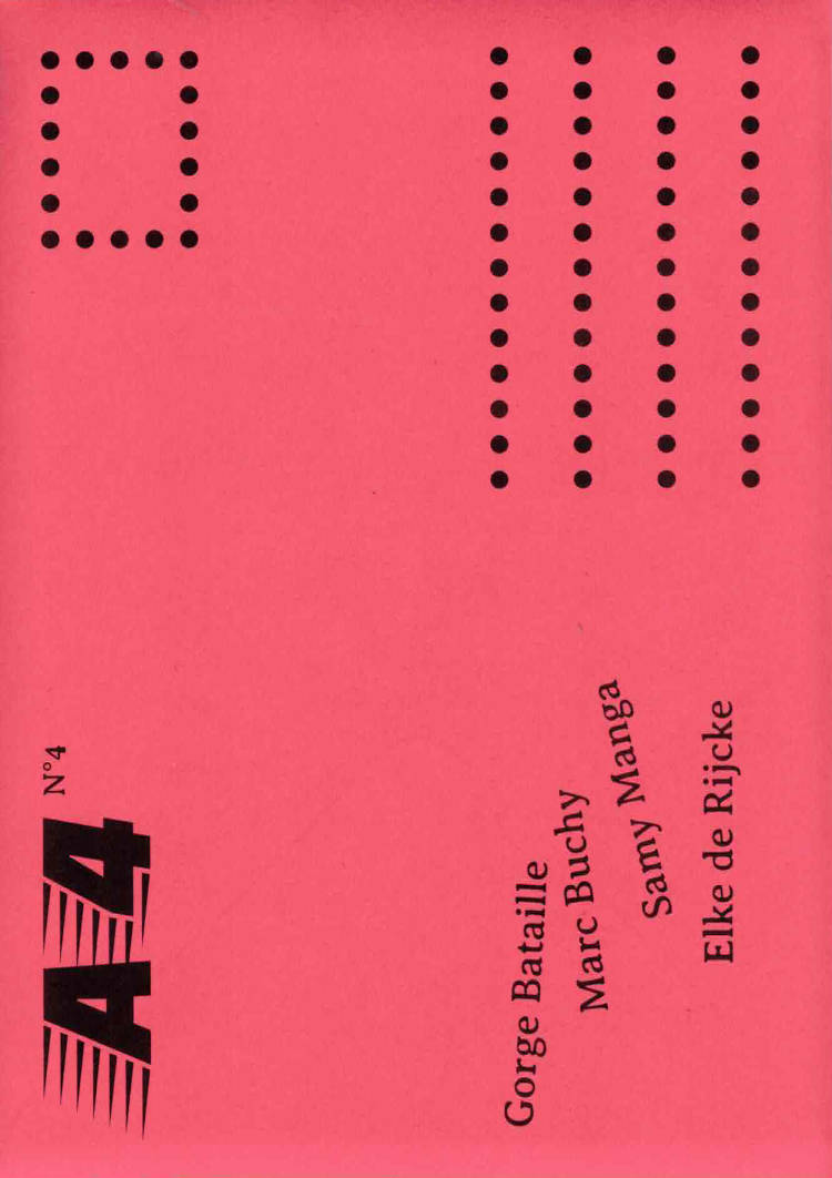 Cover of A4 review N°4