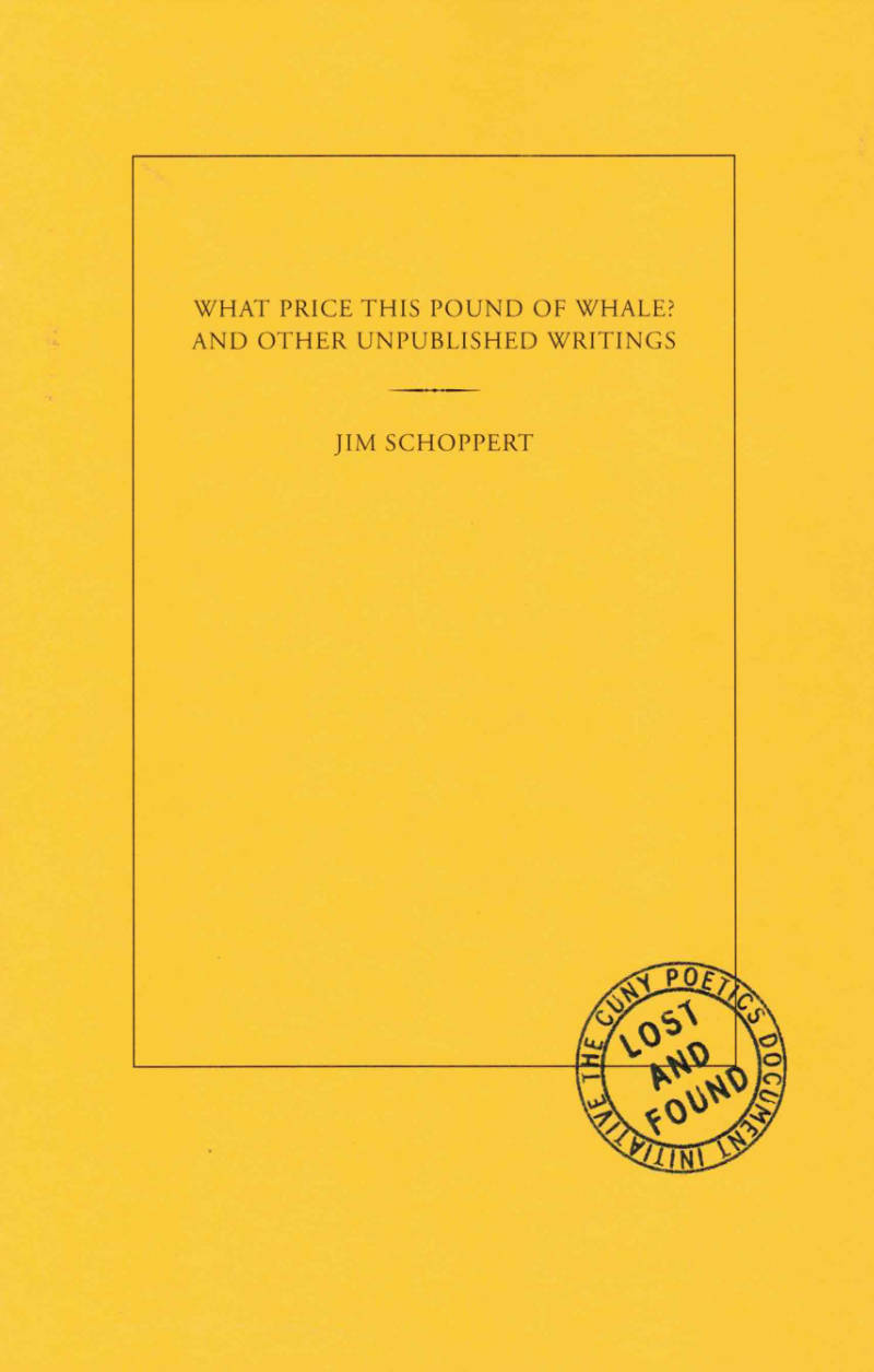 Cover of What Price This Pound of Whale? and Other Unpublished Writings