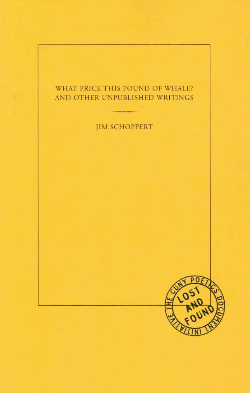 Cover of What Price This Pound of Whale? and Other Unpublished Writings