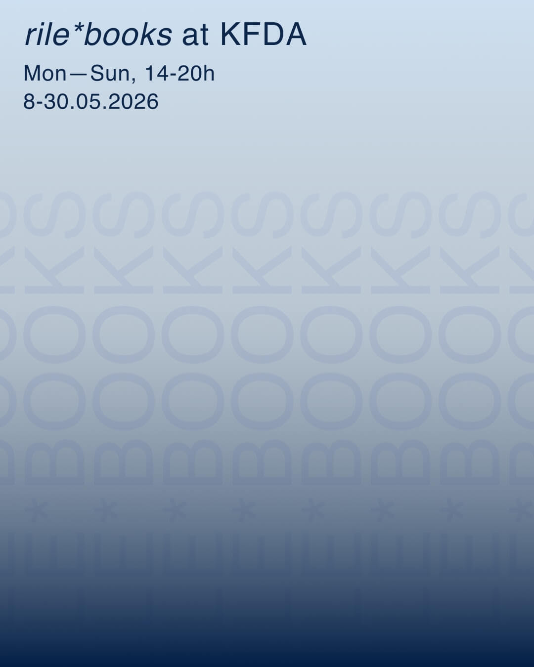 Cover of [News] rile*books at KFDA 2026