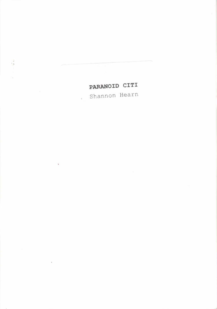 Cover of PARANOID CITI