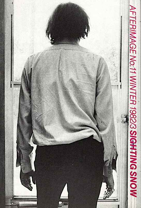 Cover of Afterimage No. 11, Sighting Snow
