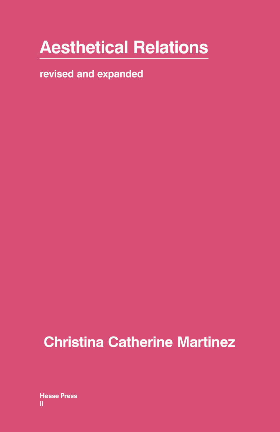 Cover of Aesthetical Relations