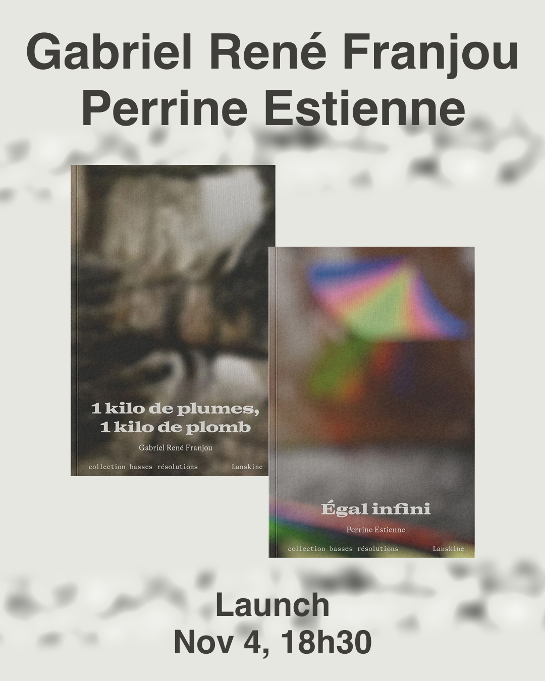 Cover of [Lancement] éditions Lanskine avec Gabriel René Franjou et Perrine Estienne
