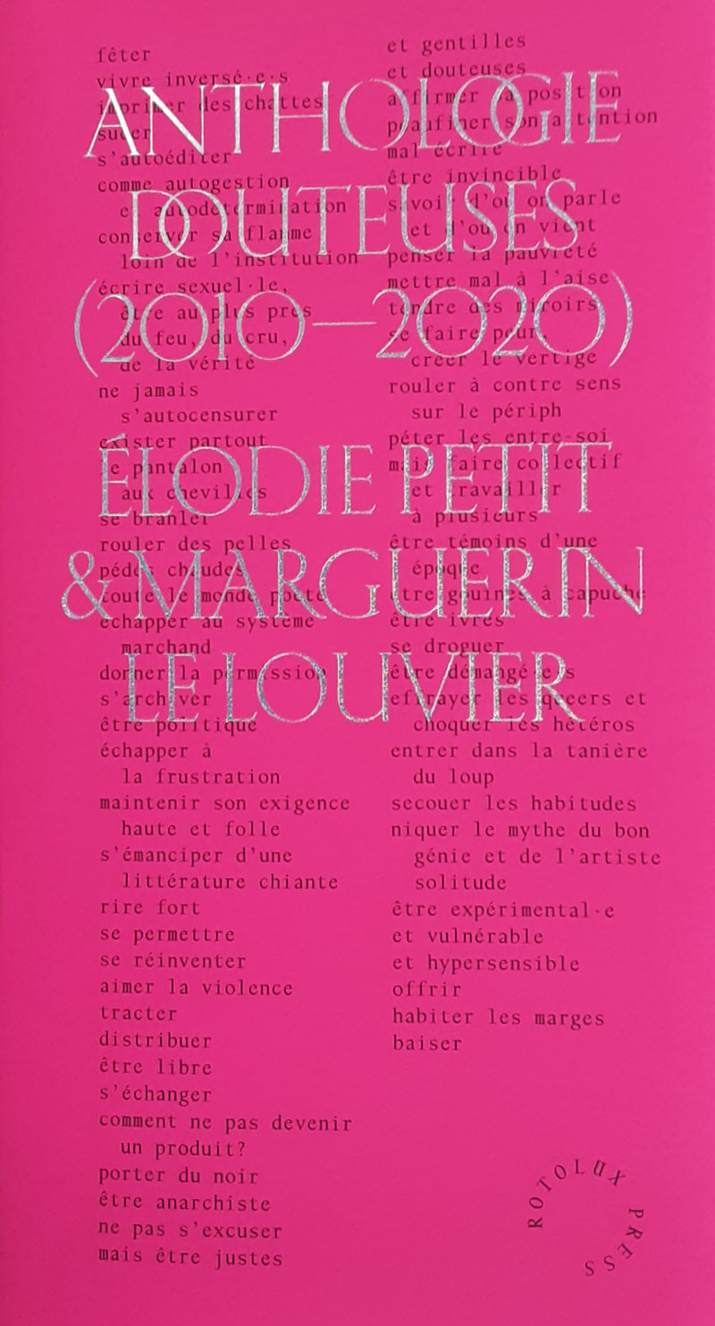 Anthologie Douteuses (2010—2020)