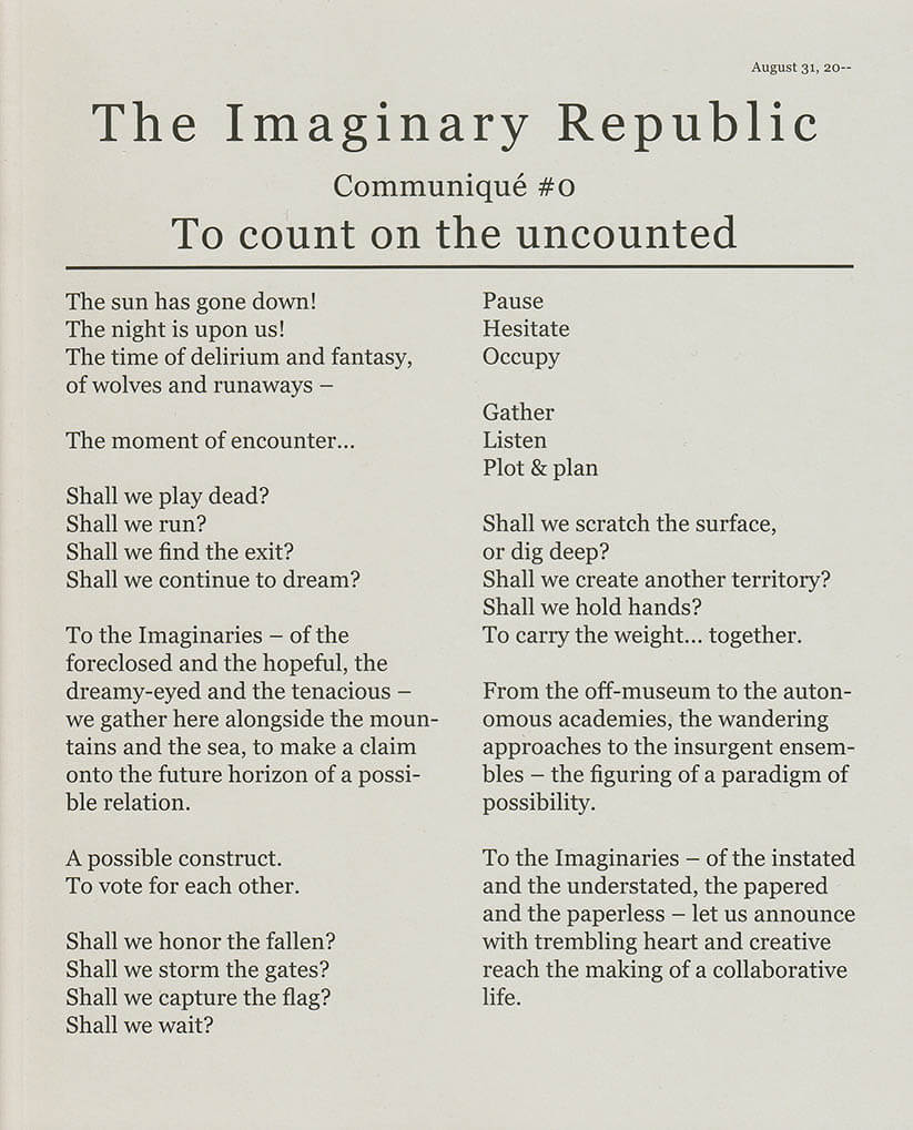 The Imaginary Republic