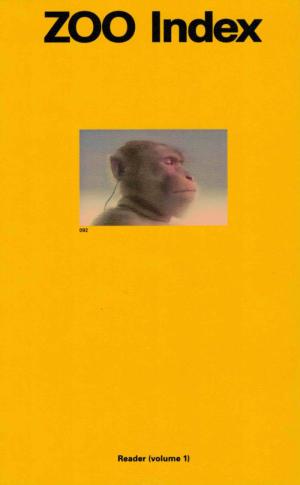 Zoo Index - Reader (volume 1) - cover image