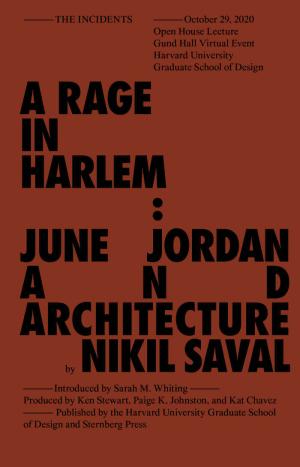 A Rage in Harlem – June Jordan and Architecture